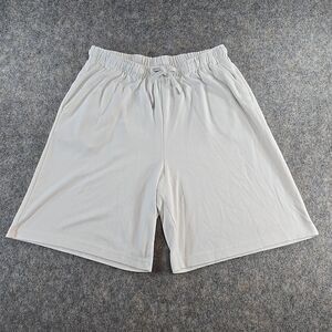 Woman Within Women's White Shorts Size 18 / 20 Stretch Pull-on Relaxed Wide Leg